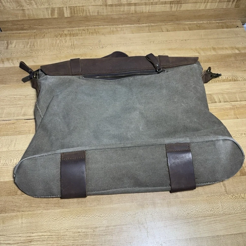 Gootium Canvas Messenger Bag Metal Buckle Crossbody Satchel Military Adjustable